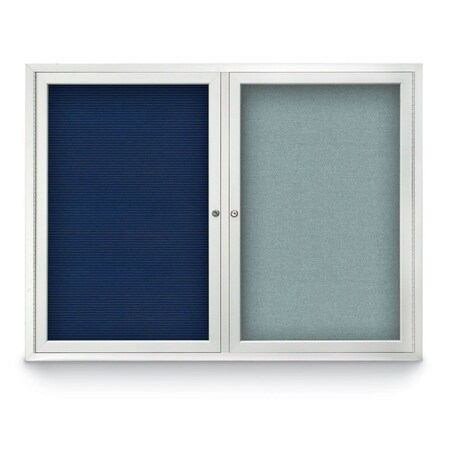 United Visual Products Corkboard, Surf/Black, 72" x 36" UV418I-BLACK-SURF